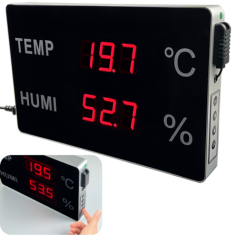 Huato HE218A-TH Büyük LED Ekranlı Endüstriyel Sıcaklık ve Nem Ölçer
