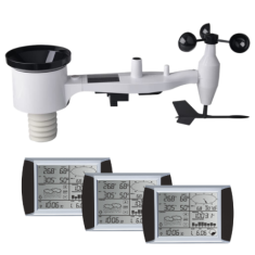 PCE-FWS 20N-2 Kayıt Özellikli Kablosuz Hava İstasyonu | 3 Adet Gösterge