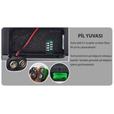Testo 608-H1 Sıcaklık ve Nem Ölçer 'Çok Hassas'