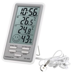 DC-803 Kablolu Alarmlı Sıcaklık ve Nem Ölçer