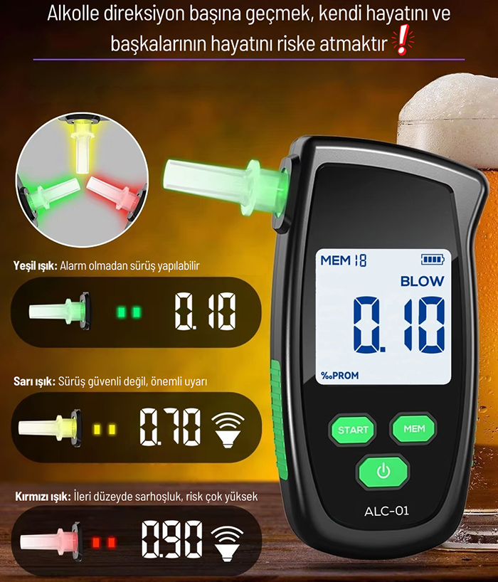 alkolmetre ölçüm değerleri